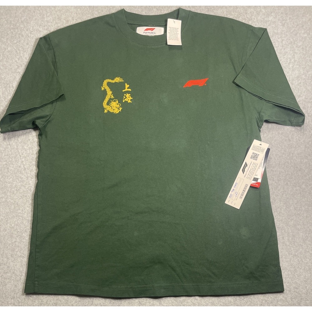 Formula 1 x Pacsun Collab Shanghai Year of Speed T-Shirt Green L NWT Grand Prix